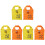 6Pcs Reusable Foldable Shopping Bags Storage Tote with Cute 2