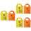 6Pcs Reusable Foldable Shopping Bags Storage Tote with Cute 6