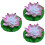 18Pcs Multicolor LED Lotus Flower Pool Lights Waterproof Decor 6