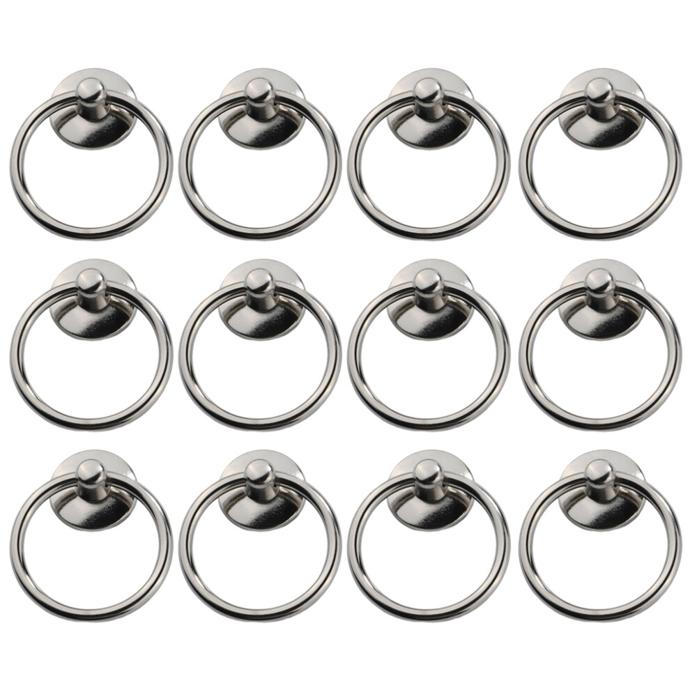 36Pcs Circular Door Handle Zinc Alloy Single Bore Cabinet Drawer Pull 353813254529