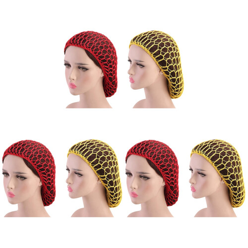 6Pcs Comfortable Long Sleeping Hat Hair Net Cap Hair Accessories 1