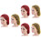 6Pcs Comfortable Long Sleeping Hat Hair Net Cap Hair Accessories 6