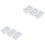 6Pcs Transparent Nail Art Storage Box Plastic Adjustable Compartments 3