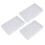 6Pcs Transparent Nail Art Storage Box Plastic Adjustable Compartments 8