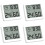 4Pcs Lightweight White Indoor Hygrometer for Home Use 5