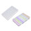6Pcs Transparent Nail Art Storage Box Plastic Adjustable Compartments 11