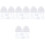 96Pcs Transparent Household Plastic Storage Boxes with Lids Multi-Use 5