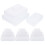 96Pcs Transparent Household Plastic Storage Boxes with Lids Multi-Use 11