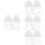 96Pcs Transparent Household Plastic Storage Boxes with Lids Multi-Use 8