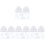 96Pcs Transparent Household Plastic Storage Boxes with Lids Multi-Use 4