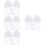 96Pcs Transparent Household Plastic Storage Boxes with Lids Multi-Use 9