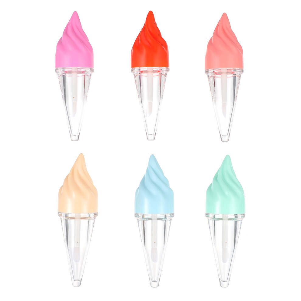 Ohphcall Cream 18Pcs Small Diy Lipstick Containers Ice Shape Lip Balm Tubes