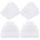 96Pcs Transparent Household Plastic Storage Boxes with Lids Multi-Use 3