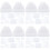 96Pcs Transparent Household Plastic Storage Boxes with Lids Multi-Use 7