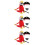 3Sets Stuffed Plush Pirate Parrot Model for Cosplay Party Decor 8