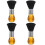 4Pcs Multi Color Barber Shaving Brush Soft Bristles Duster for Men 7