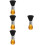 4Pcs Multi Color Barber Shaving Brush Soft Bristles Duster for Men 9