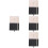 4Pcs Multi-Color Portable Phone Book PU Address Organizer for 8