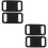 4Pcs Practical Black Silicone Tracer Protective Covers for Pet Tracer 8