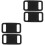 4Pcs Practical Black Silicone Tracer Protective Covers for Pet Tracer 5