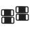 4Pcs Practical Black Silicone Tracer Protective Covers for Pet Tracer 6