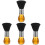 4Pcs Multi Color Barber Shaving Brush Soft Bristles Duster for Men 4