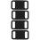 4Pcs Practical Black Silicone Tracer Protective Covers for Pet Tracer 7