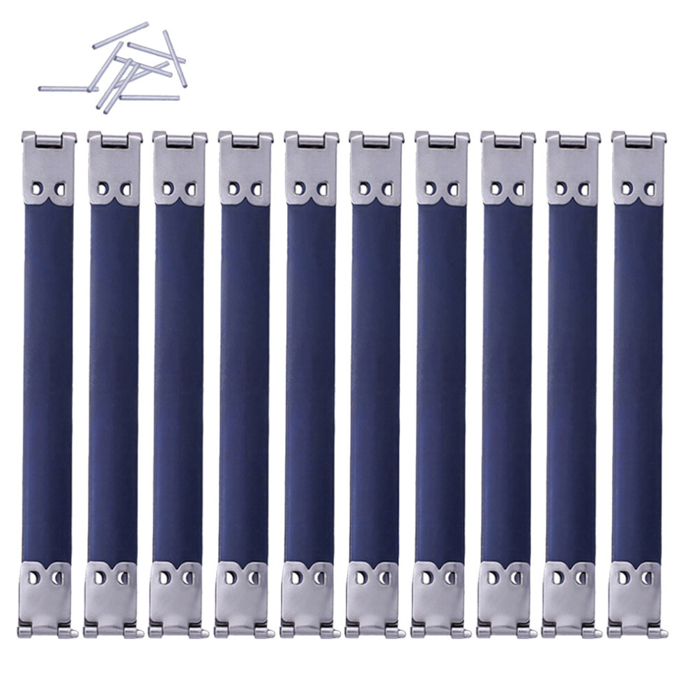 20Pcs Versatile Blue Metal Bag Flex Frames For Sewing And Diy Handbags 032444228610