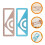 4Pcs Precise Metal Protractor Measuring Ruler Drawing Accessories Set 11