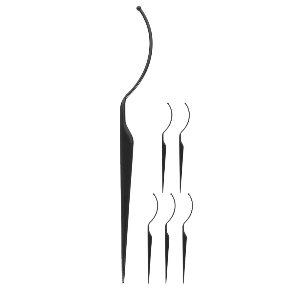 Vaguelly Black 24Pcs Acrylic False Eyelash Display Sticks Organizer Reusable