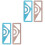 4Pcs Precise Metal Protractor Measuring Ruler Drawing Accessories Set 5