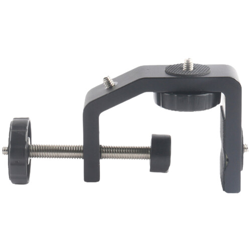 3Pcs Adjustable Table Mount Clip Black Durable Aluminum Alloy 1