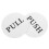 10Pcs Durable White Acrylic Push Pull Door Sign for Cafes and Stores 1