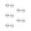 10Pcs Durable White Acrylic Push Pull Door Sign for Cafes and Stores 6