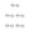 10Pcs Durable White Acrylic Push Pull Door Sign for Cafes and Stores 5