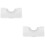 2Pcs Acrylic Mini Ball Locator White Practical Indoor Billiard Marker 8