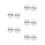 10Pcs Durable White Acrylic Push Pull Door Sign for Cafes and Stores 7