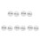 10Pcs Durable White Acrylic Push Pull Door Sign for Cafes and Stores 10