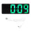4Sets Decorative Mirror Surface LED Alarm Clock Silver for Home 1
