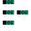 4Sets Decorative Mirror Surface LED Alarm Clock Silver for Home 7