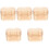 5Pcs Transparent Orthodontic Denture Box Durable Plastic Storage Case 5