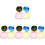 16Pcs Blue Silicone Ashtrays Reusable Portable 4