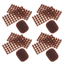 20Sets DIY Coffee Plastic Clay Alphabet and Number Letter Stamps Set