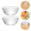 4Pcs Clear Glass Food Bowls Stackable Prep Bowls for Kitchen Use 11