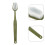 2Pcs Jumbo Green Toothbrush Prop ABS Material Funny Costume Accessory 11