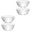 4Pcs Clear Glass Food Bowls Stackable Prep Bowls for Kitchen Use 5