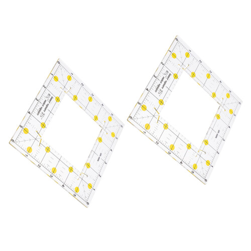 4Pcs PVC Patchwork Rulers Square Tailor Measuring Tools for Fabric DIY 2