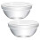 4Pcs Clear Glass Food Bowls Stackable Prep Bowls for Kitchen Use 3