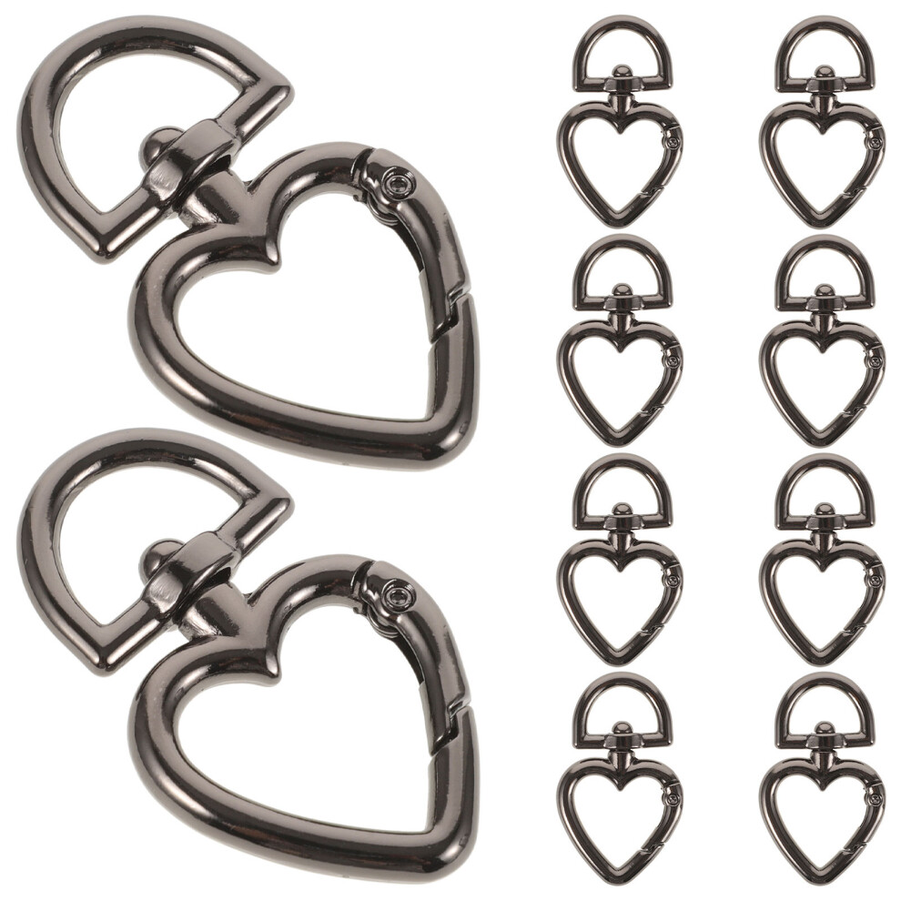 50Pcs Sturdy Spring Buckles Black Zinc Alloy For Craft And Bag Use 032444226968