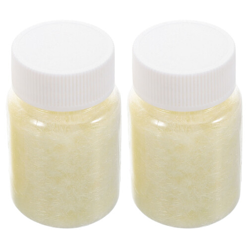 3Pcs Easy Shape Light Yellow Flocking Powder for DIY Craft Projects